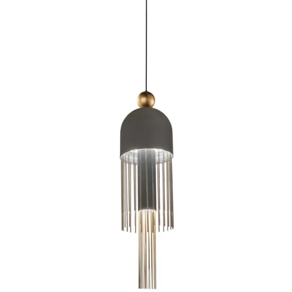 Suspension Nappe XL2 en métal et verre par Marco Zito X Masiero