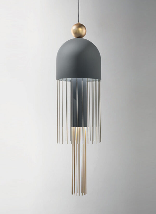 Suspension Nappe XL2 en métal et verre par Marco Zito X Masiero
