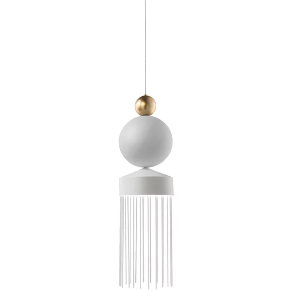 Suspension Nappe XL3 en métal et verre par Marco Zito X Masiero