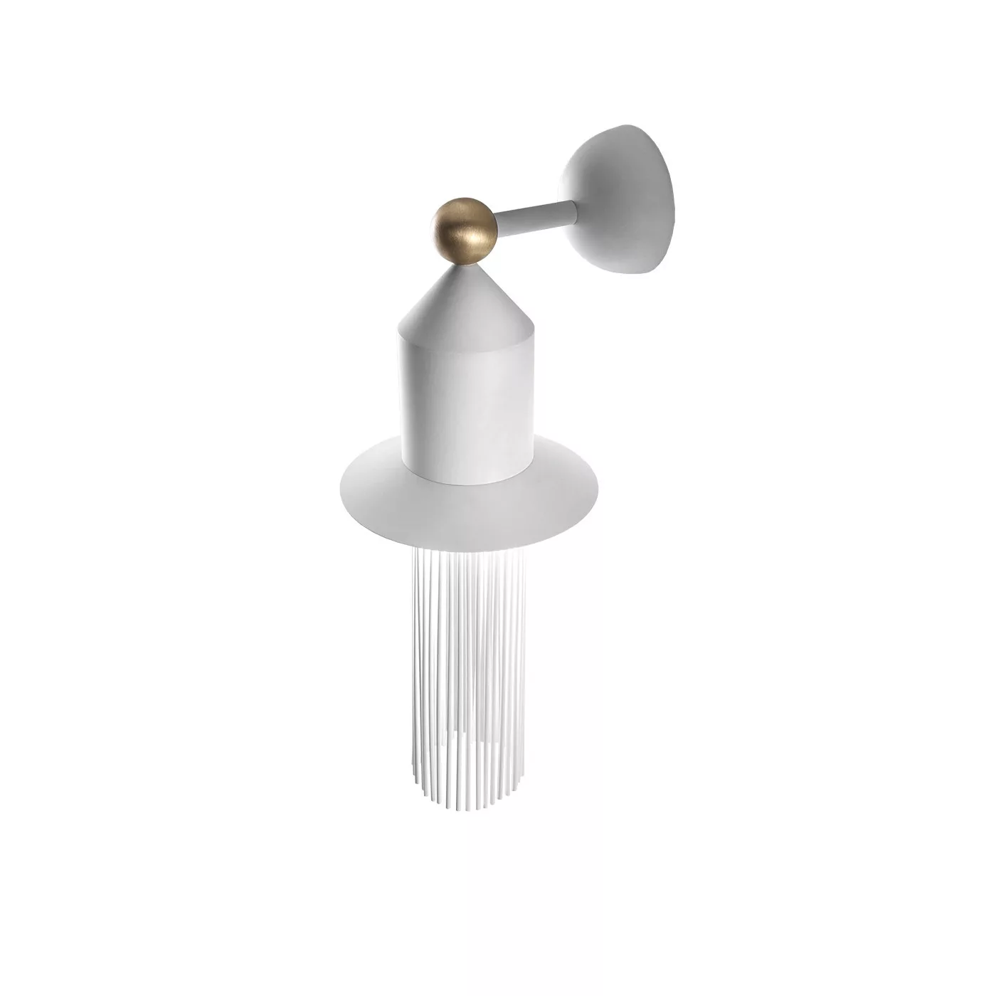Applique Nappe N2 en métal et verre par Marco Zito X Masiero