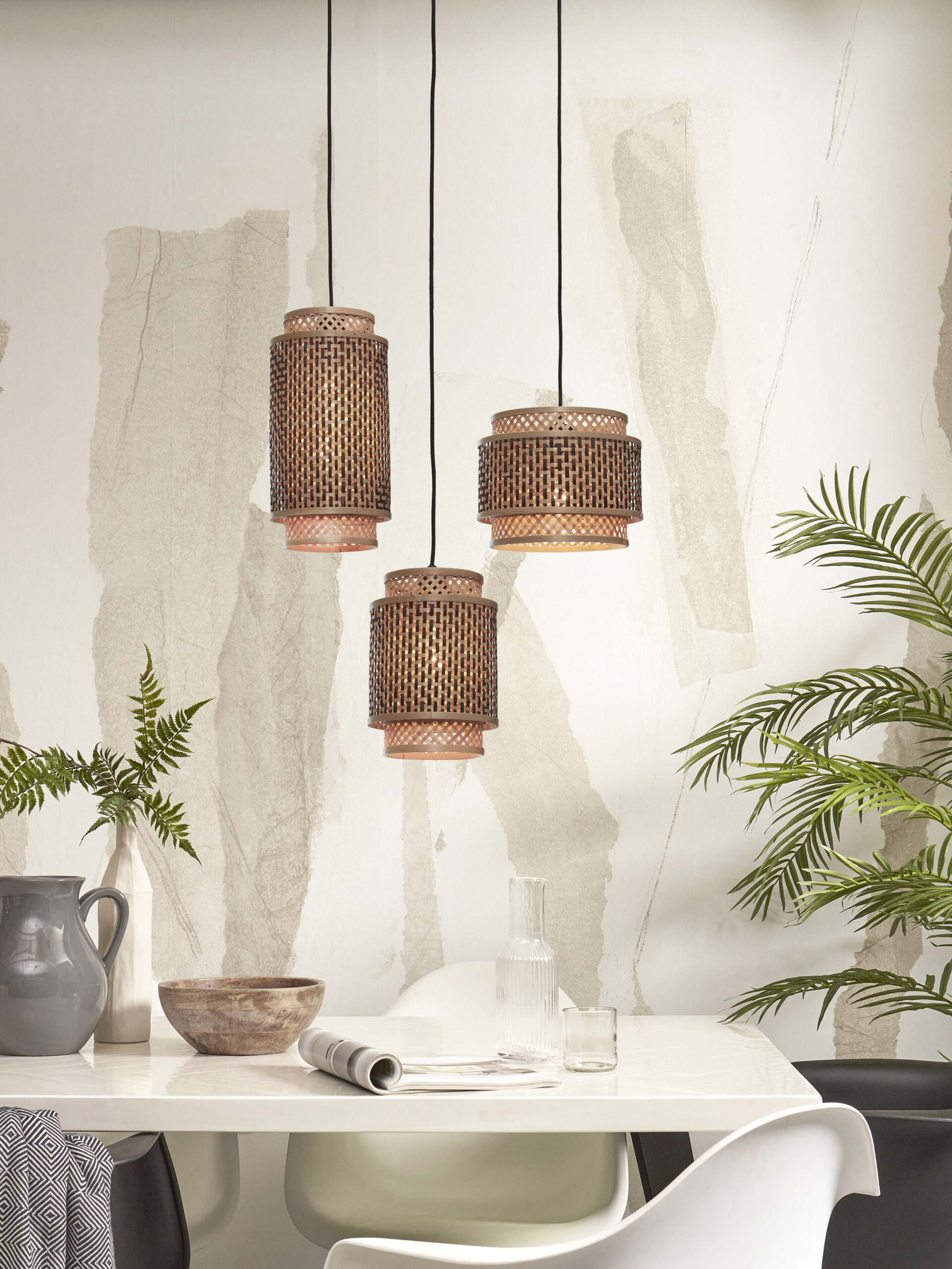 Suspension Bhutan avec abat-jour en Bambou naturel au design naturel par Good & Mojo Suspension Bhutan avec abat-jour en Bambou naturel au design naturel par Good & Mojo