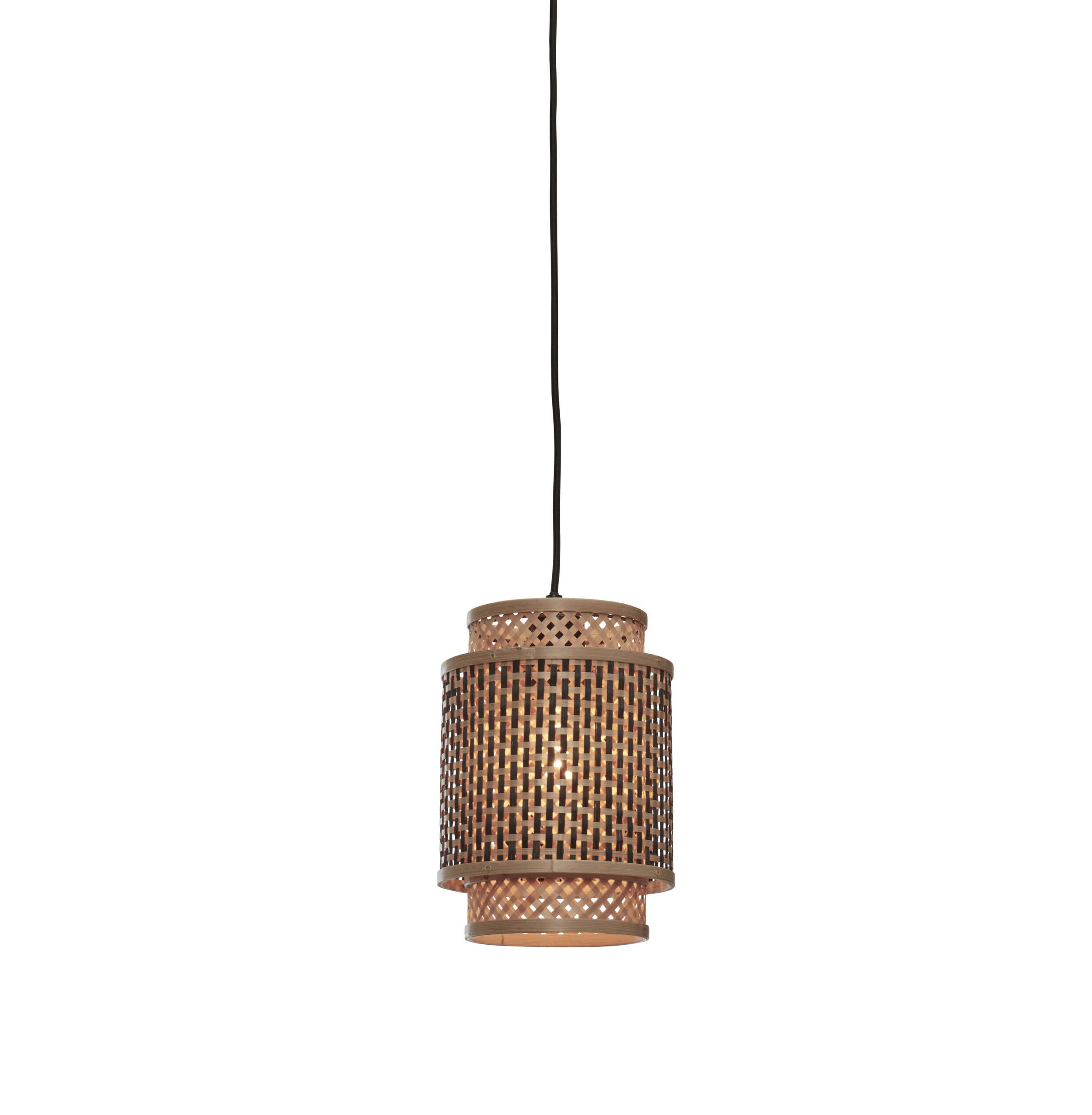 Suspension Bhutan avec abat-jour en Bambou naturel au design naturel par Good & Mojo