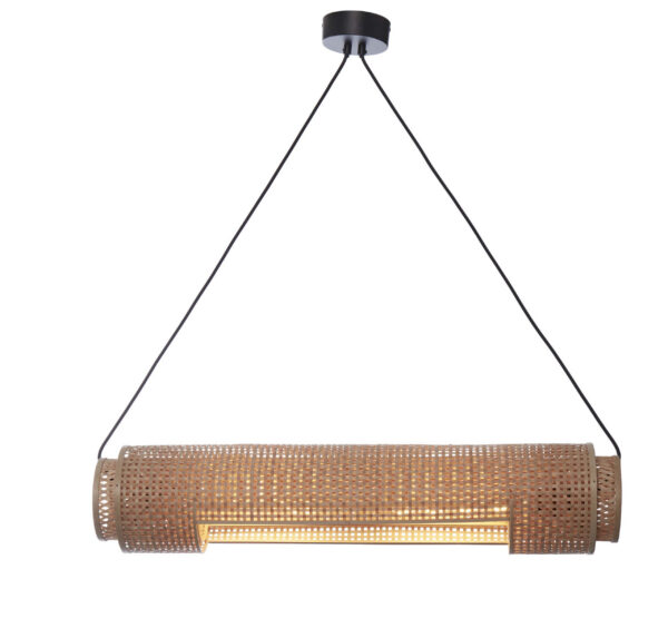 Suspension Bhutan L avec abat-jour en Bambou naturel au design naturel par Good & Mojo