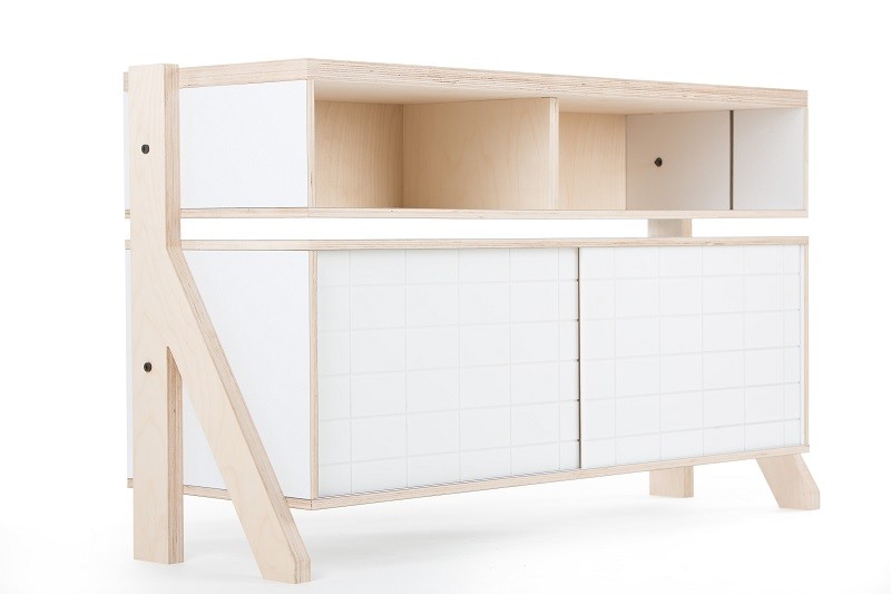 Buffet design Frame 02 M (1m15) au style contemporain et moderne