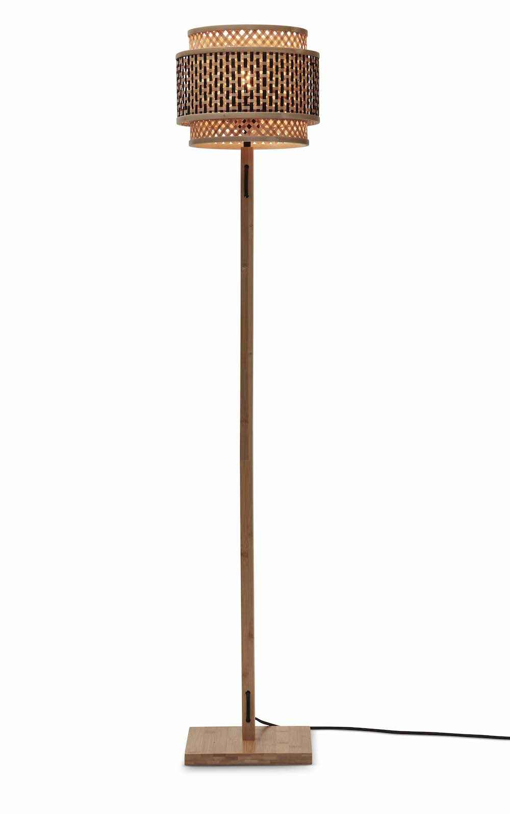 Lampadaire Bhutan avec abat-jour en Bambou naturel au design naturel par Good & Mojo Lampadaire Bhutan avec abat-jour en Bambou naturel au design naturel par Good & Mojo