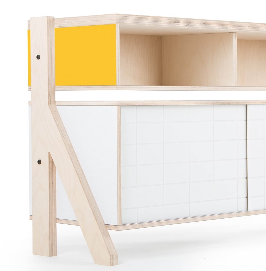 Buffet design Frame 02 M (1m65) au style contemporain et moderne Buffet design Frame 02 M (1m65) au style contemporain et moderne
