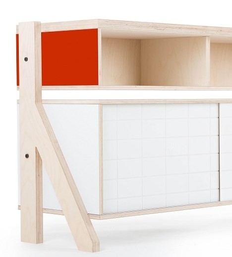 Buffet design Frame 02 M (1m65) au style contemporain et moderne Buffet design Frame 02 M (1m65) au style contemporain et moderne