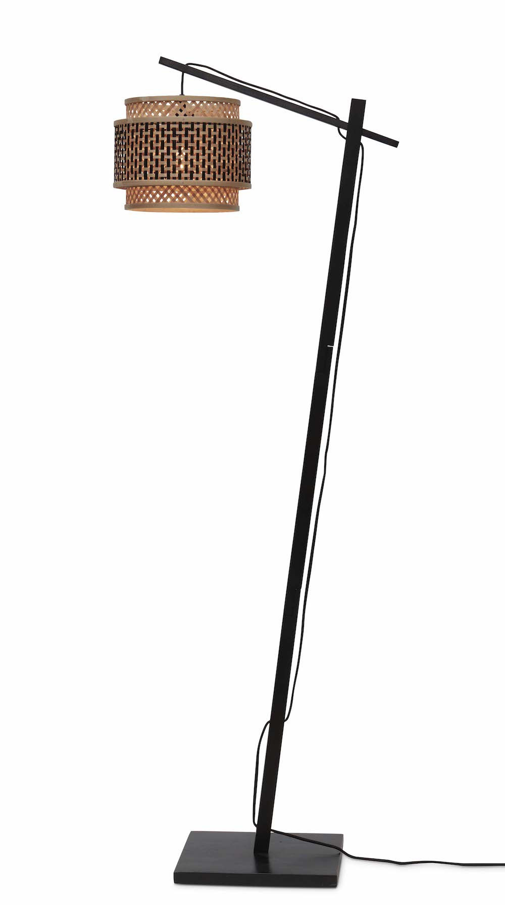 Lampadaire Bhutan FS avec abat-jour en Bambou naturel au design naturel par Good & Mojo