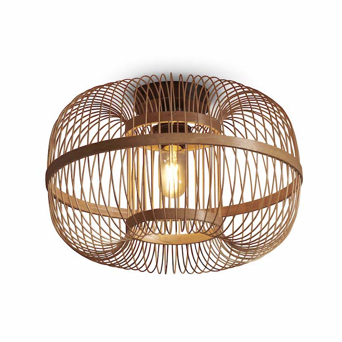 Plafonnier Hokkaido en bamboo au design naturel par Good & Mojo