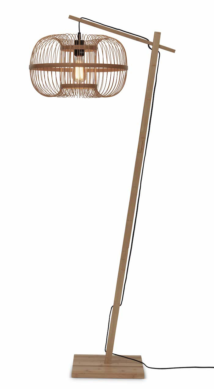 Lampadaire Hokkaido en bamboo au design naturel par Good & Mojo