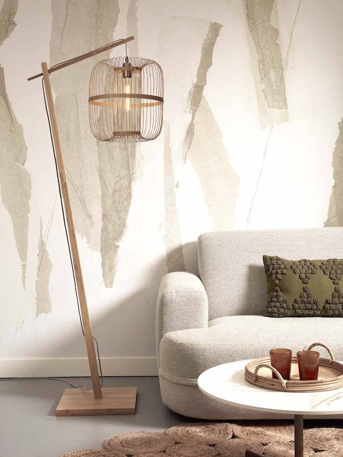 Lampadaire Hokkaido en bamboo au design naturel par Good & Mojo Lampadaire Hokkaido en bamboo au design naturel par Good & Mojo