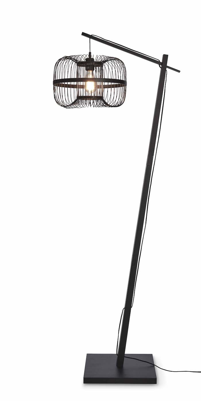 Lampadaire Hokkaido en bamboo au design naturel par Good & Mojo