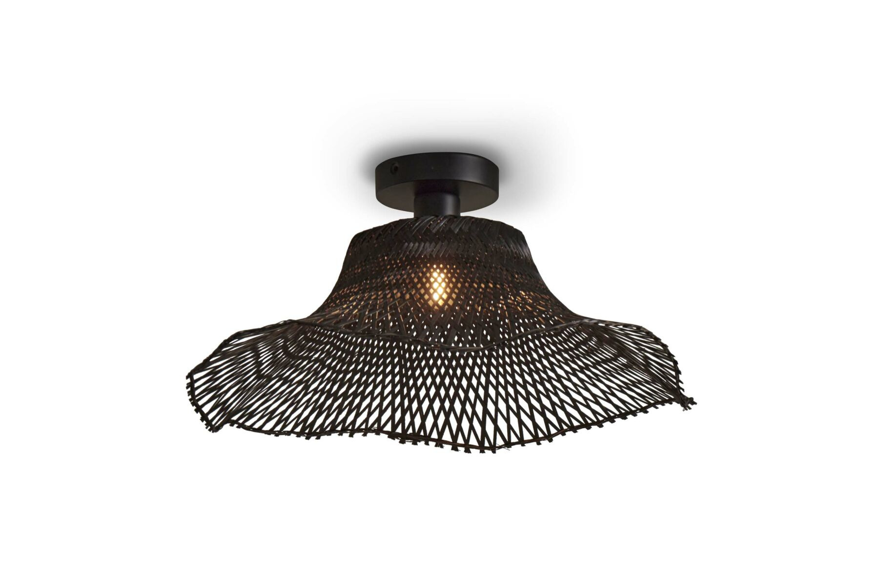 Plafonnier Ibiza en bamboo au design naturel par Good & Mojo