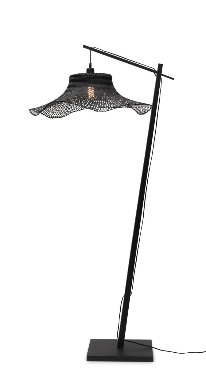 Lampadaire Ibiza avec abat-jour en Bambou naturel au design naturel par Good & Mojo Lampadaire Ibiza avec abat-jour en Bambou naturel au design naturel par Good & Mojo
