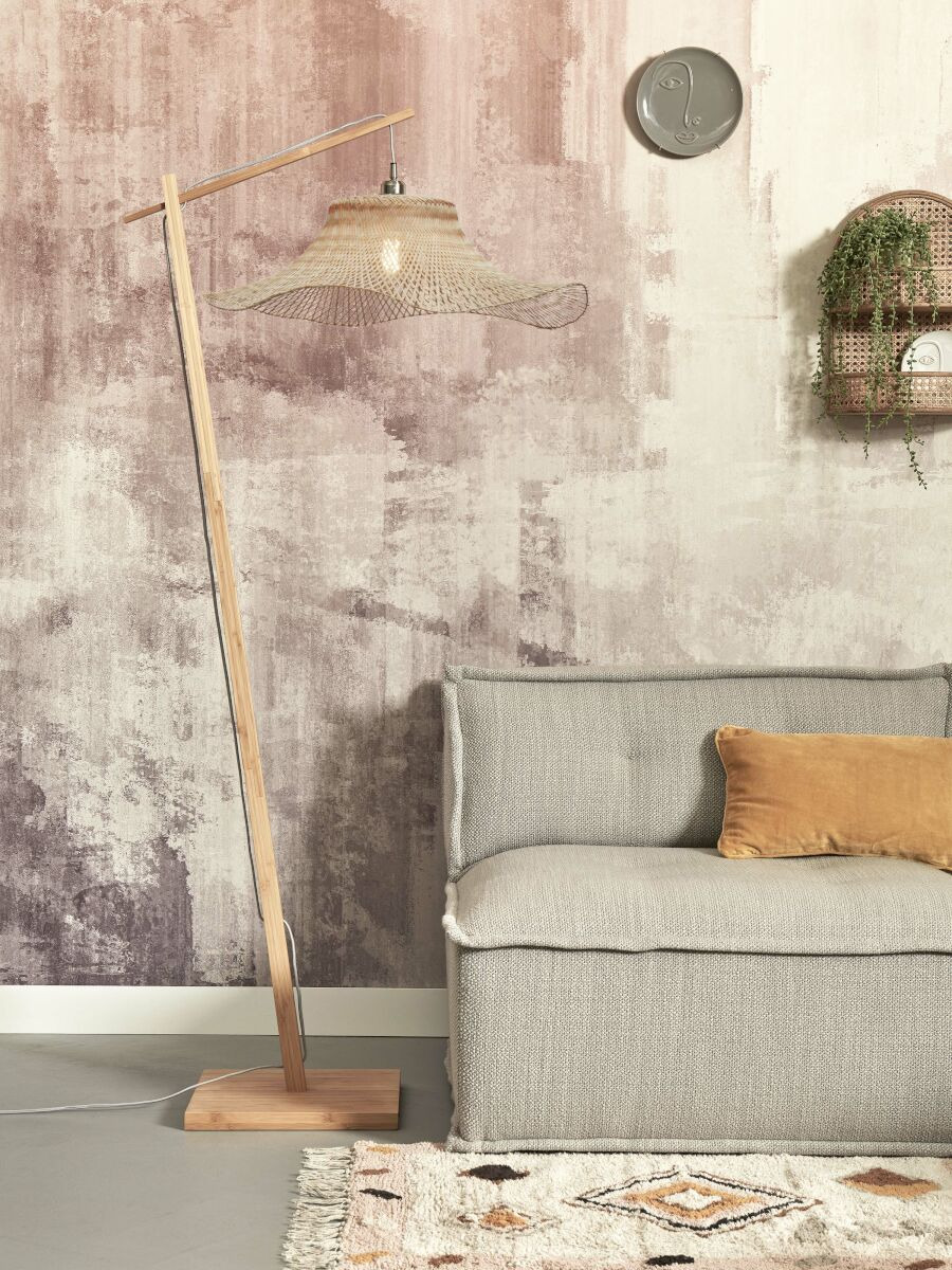 Lampadaire Ibiza avec abat-jour en Bambou naturel au design naturel par Good & Mojo Lampadaire Ibiza avec abat-jour en Bambou naturel au design naturel par Good & Mojo