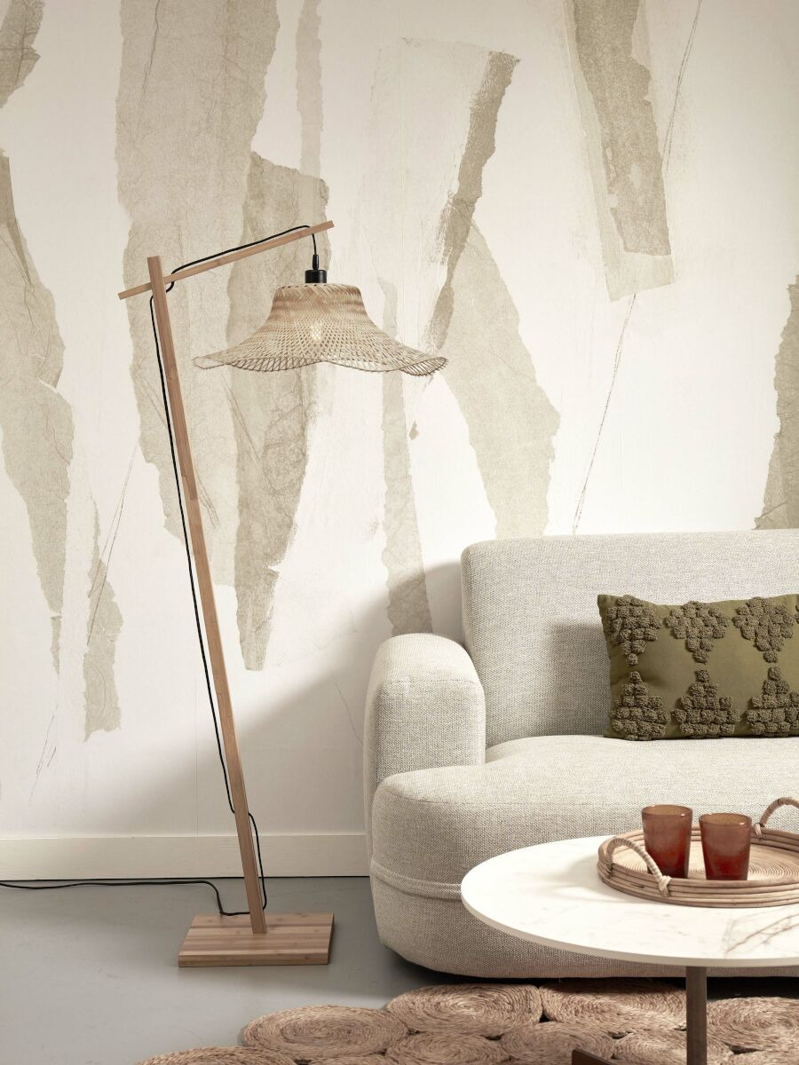 Lampadaire Ibiza avec abat-jour en Bambou naturel au design naturel par Good & Mojo Lampadaire Ibiza avec abat-jour en Bambou naturel au design naturel par Good & Mojo