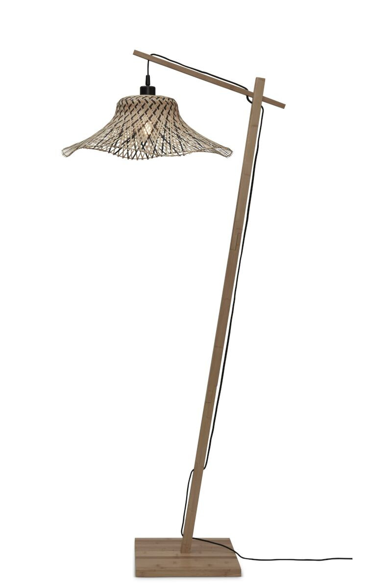 Lampadaire Ibiza avec abat-jour en Bambou naturel au design naturel par Good & Mojo Lampadaire Ibiza avec abat-jour en Bambou naturel au design naturel par Good & Mojo