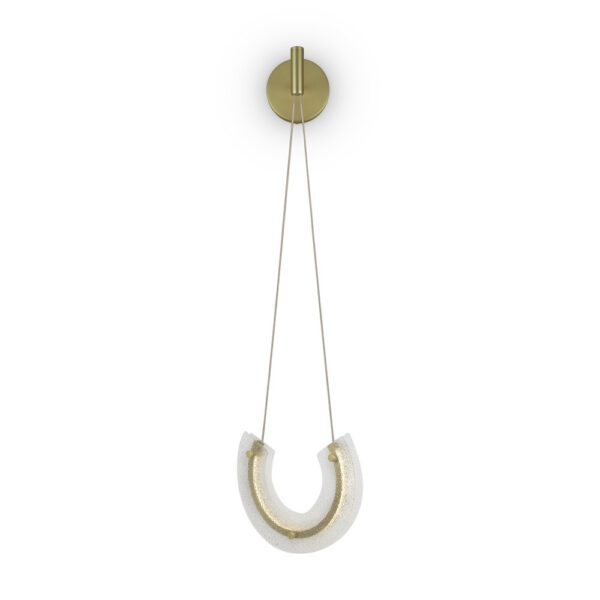 Applique Maya en aluminium et verre au design vintage par Maytoni
