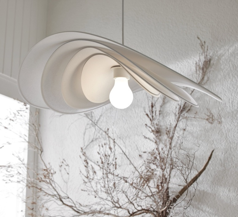 Suspension Selenitis en papier murano par Market Set Suspension Selenitis en papier murano par Market Set