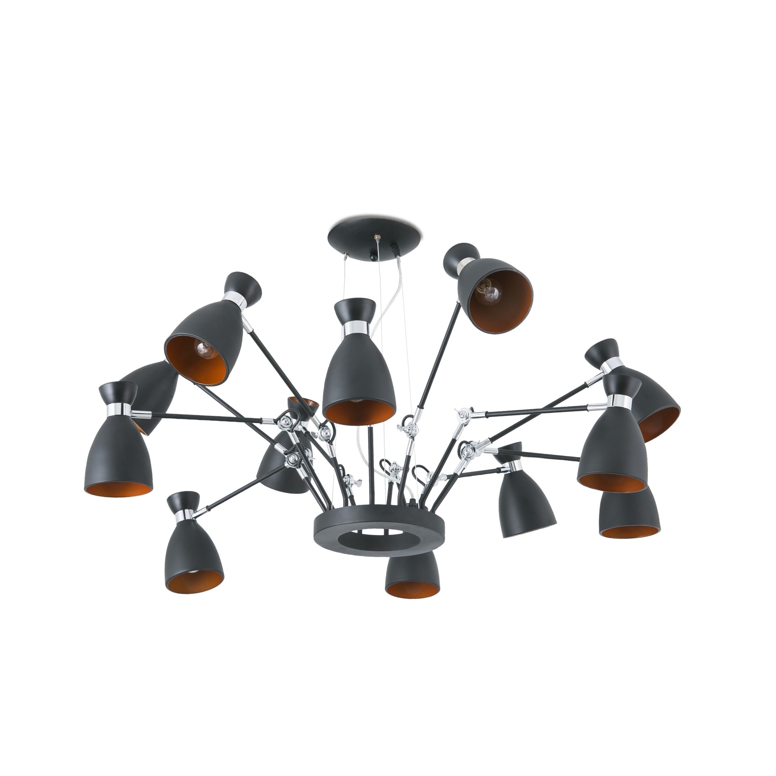Suspension Lustre Old school x12 au design vintage et retro Suspension Old school au design vintage et retro