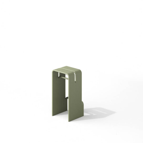 Tabouret haut extérieur Tube en aluminium par Rostyslav Sorokovyi x Joyf Design