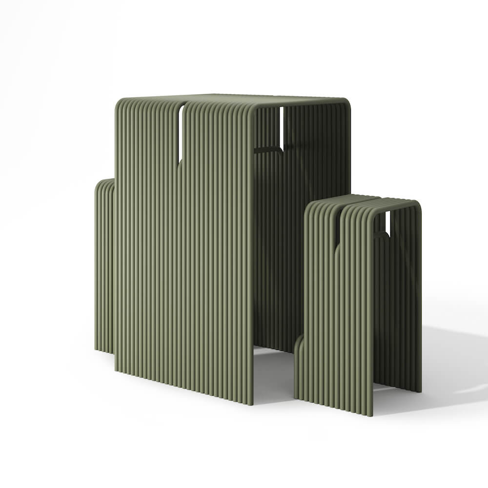 Tabouret haut extérieur Tube en aluminium par Rostyslav Sorokovyi x Joyf Design Tabouret haut extérieur Tube en aluminium par Rostyslav Sorokovyi x Joyf Design
