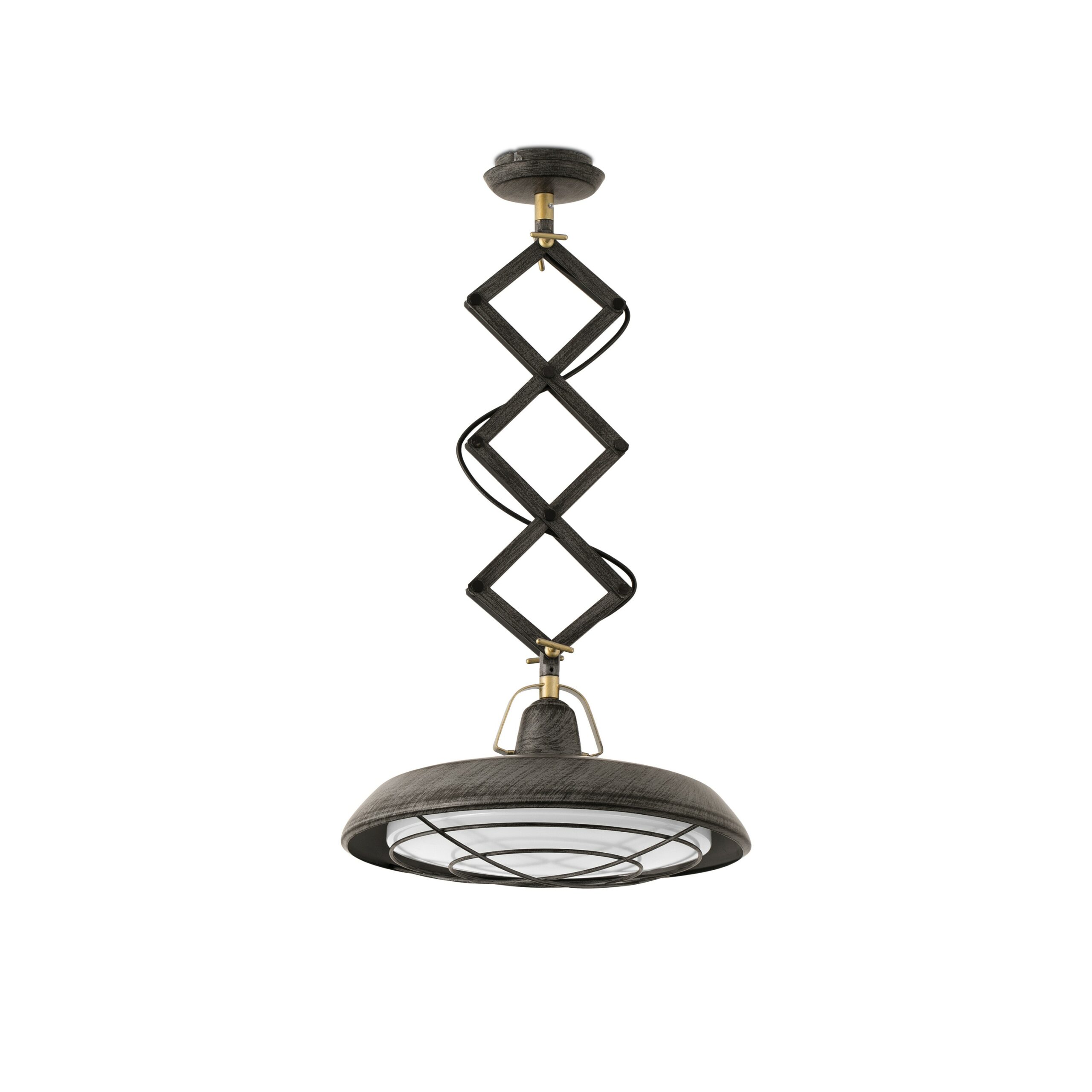Suspension extensible Atelier LED au design vintage et retro