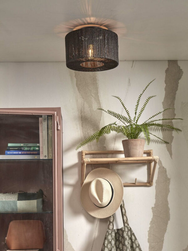 Plafonnier Iguazu Mini en jute au design naturel par Good & Mojo