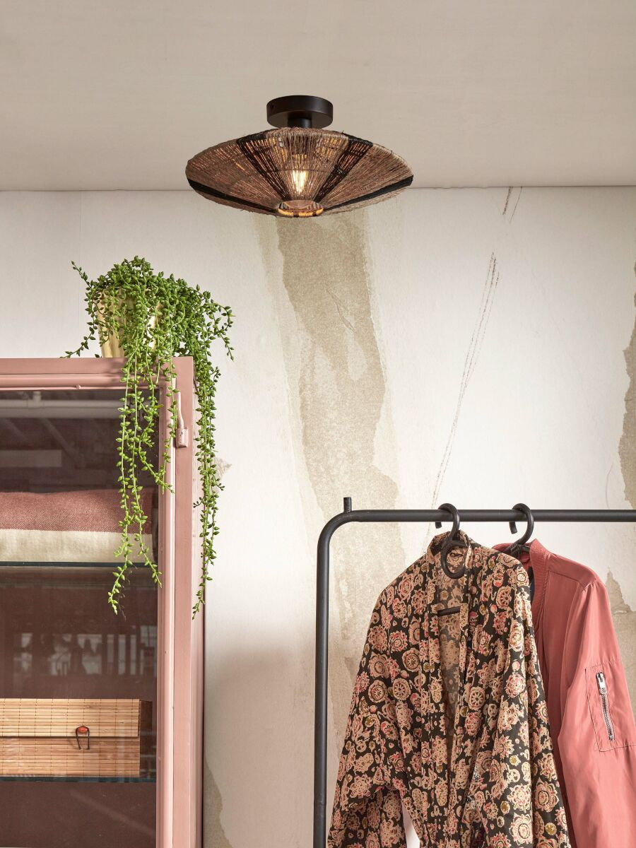 Plafonnier Iguazu Disc en jute au design naturel par Good & Mojo Plafonnier Iguazu Disc en jute au design naturel par Good & Mojo