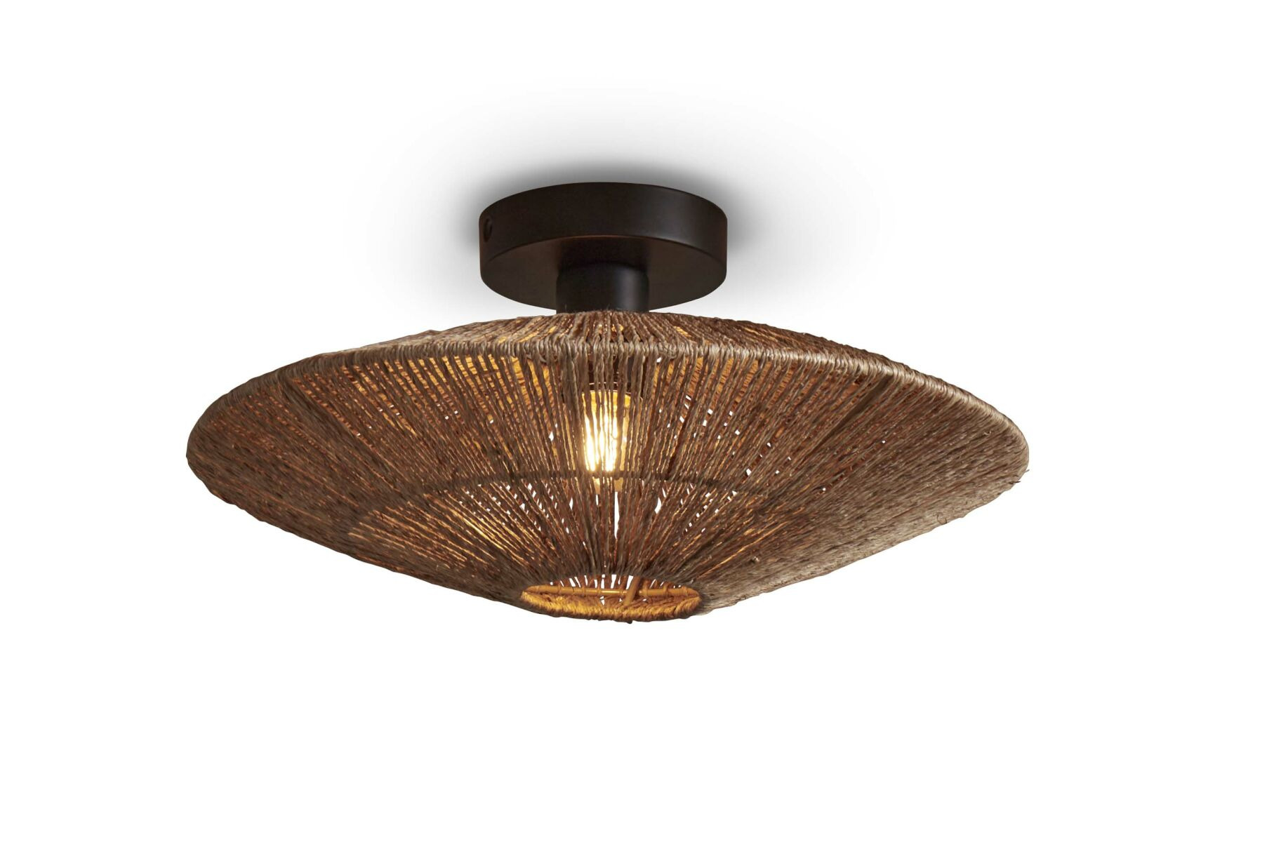 Plafonnier Iguazu Disc en jute au design naturel par Good & Mojo Plafonnier Iguazu Disc en jute au design naturel par Good & Mojo