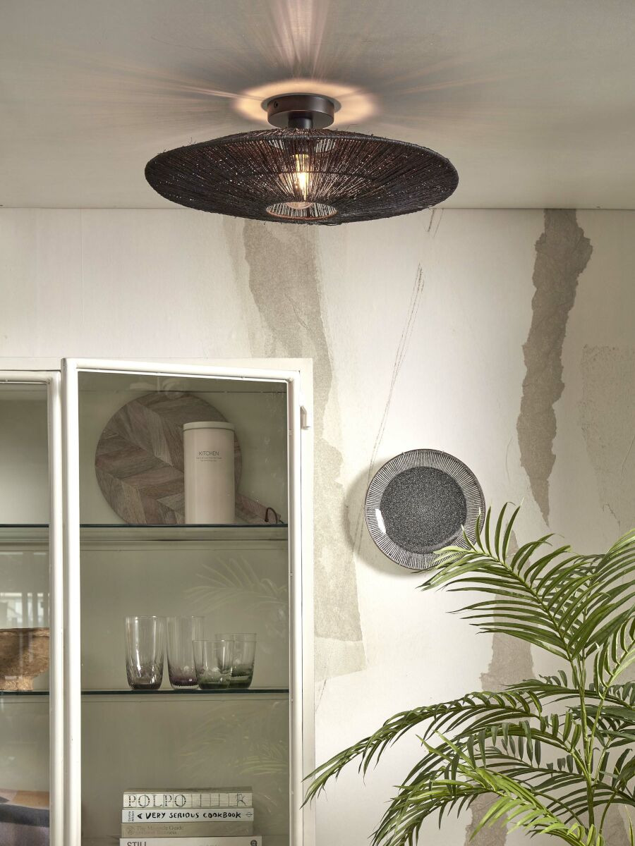 Plafonnier Iguazu Disc en jute au design naturel par Good & Mojo Plafonnier Iguazu Disc en jute au design naturel par Good & Mojo