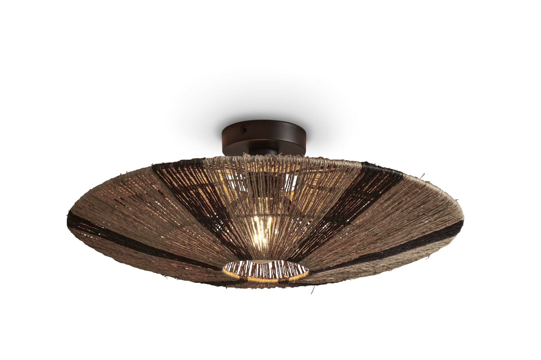Plafonnier Iguazu Disc en jute au design naturel par Good & Mojo Plafonnier Iguazu Disc en jute au design naturel par Good & Mojo