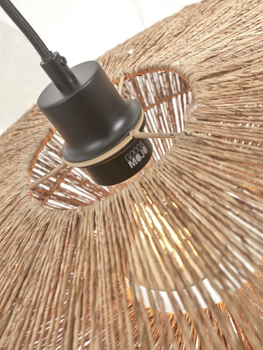Suspension Iguazu Disc en jute au design naturel par Good & Mojo Suspension Iguazu Disc en jute au design naturel par Good & Mojo