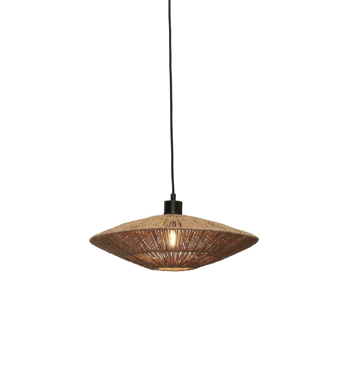 Suspension Iguazu Disc en jute au design naturel par Good & Mojo Suspension Iguazu Disc en jute au design naturel par Good & Mojo