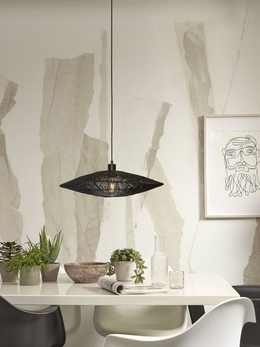 Suspension Iguazu Disc en jute au design naturel par Good & Mojo Suspension Iguazu Disc en jute au design naturel par Good & Mojo