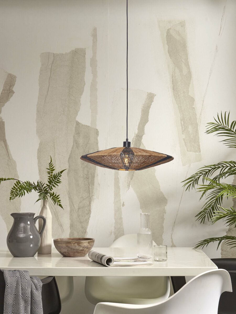 Suspension Iguazu Disc en jute au design naturel par Good & Mojo Suspension Iguazu Disc en jute au design naturel par Good & Mojo