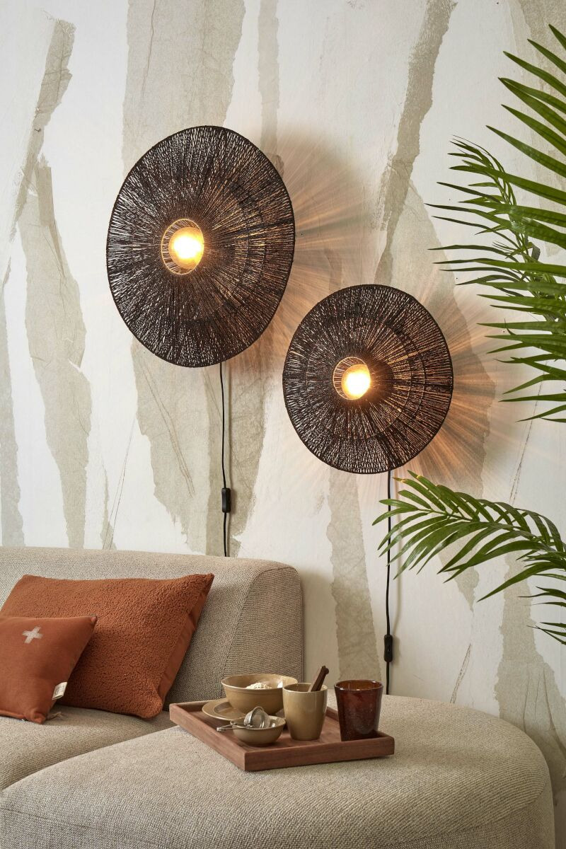 Applique Iguazu Disc en jute au design naturel par Good & Mojo Applique Iguazu Disc en jute au design naturel par Good & Mojo