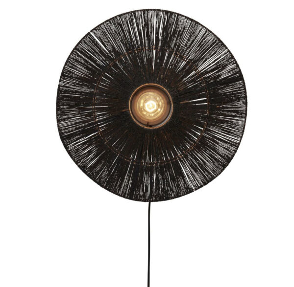 Applique Iguazu Disc en jute au design naturel par Good & Mojo