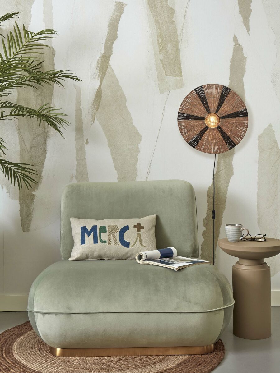 Applique Iguazu Disc en jute au design naturel par Good & Mojo Applique Iguazu Disc en jute au design naturel par Good & Mojo