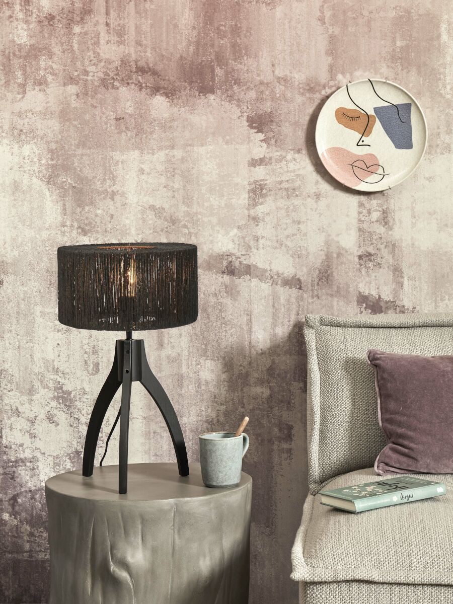 Lampe à poser Iguazu AP en jute au design naturel par Good & Mojo