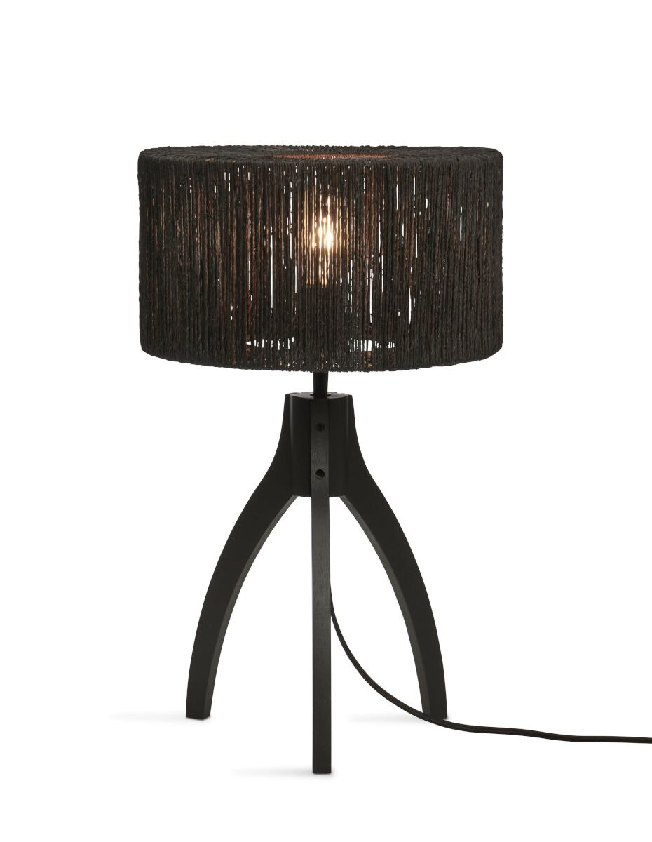 Lampe à poser Iguazu AP en jute au design naturel par Good & Mojo