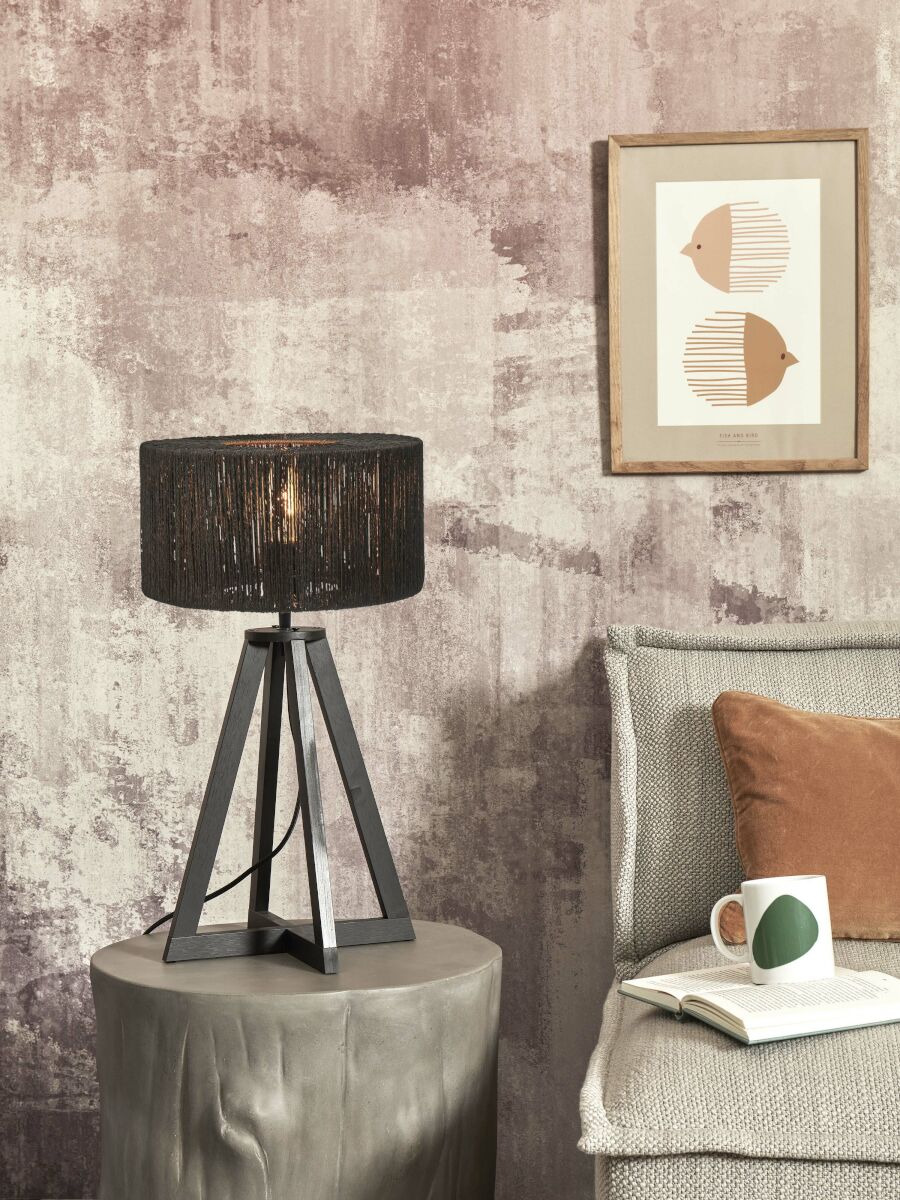 Lampe à poser Iguazu ER en jute au design naturel par Good & Mojo Lampe à poser Iguazu ER en jute au design naturel par Good & Mojo
