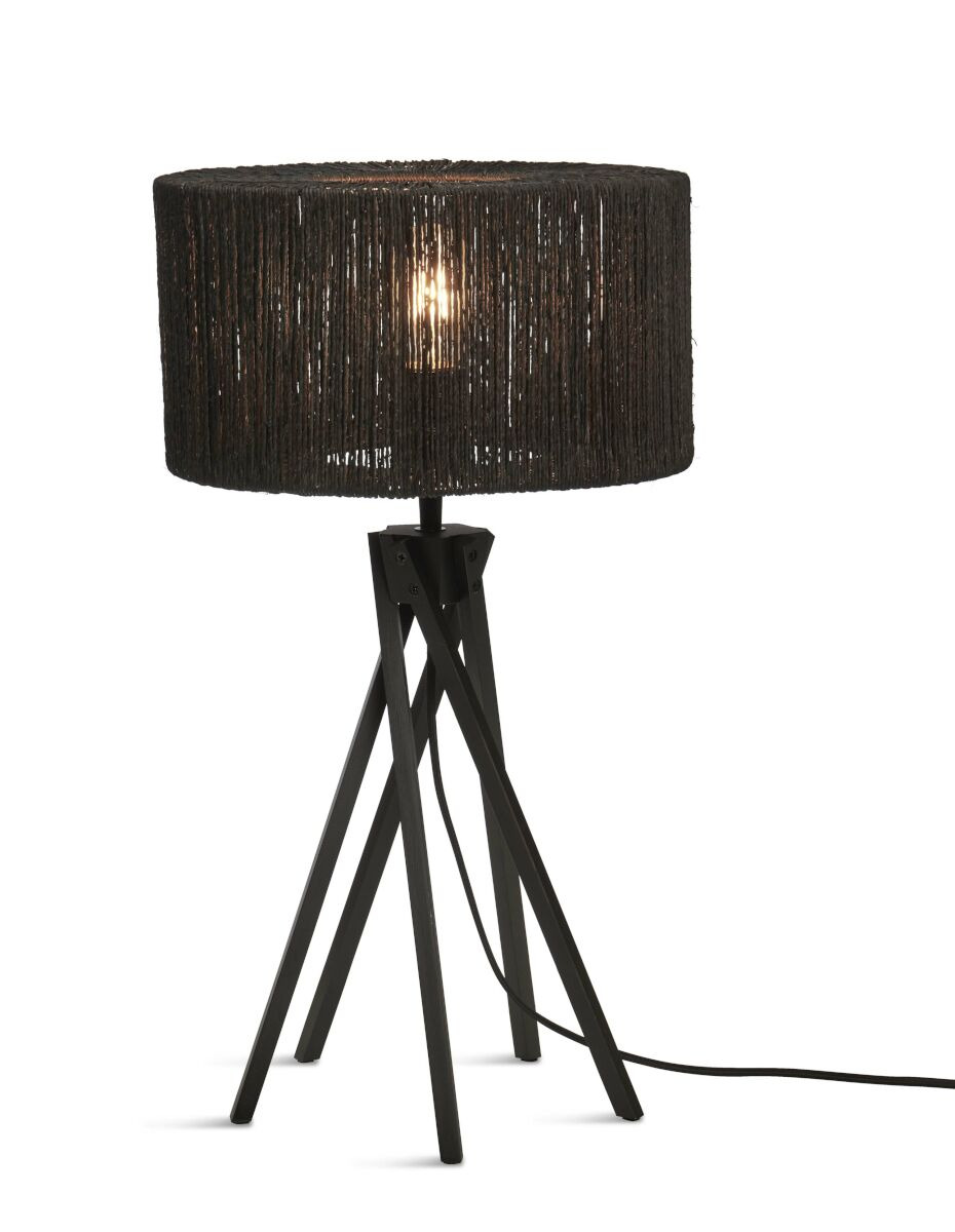 Lampe à poser Iguazu KL en jute au design naturel par Good & Mojo