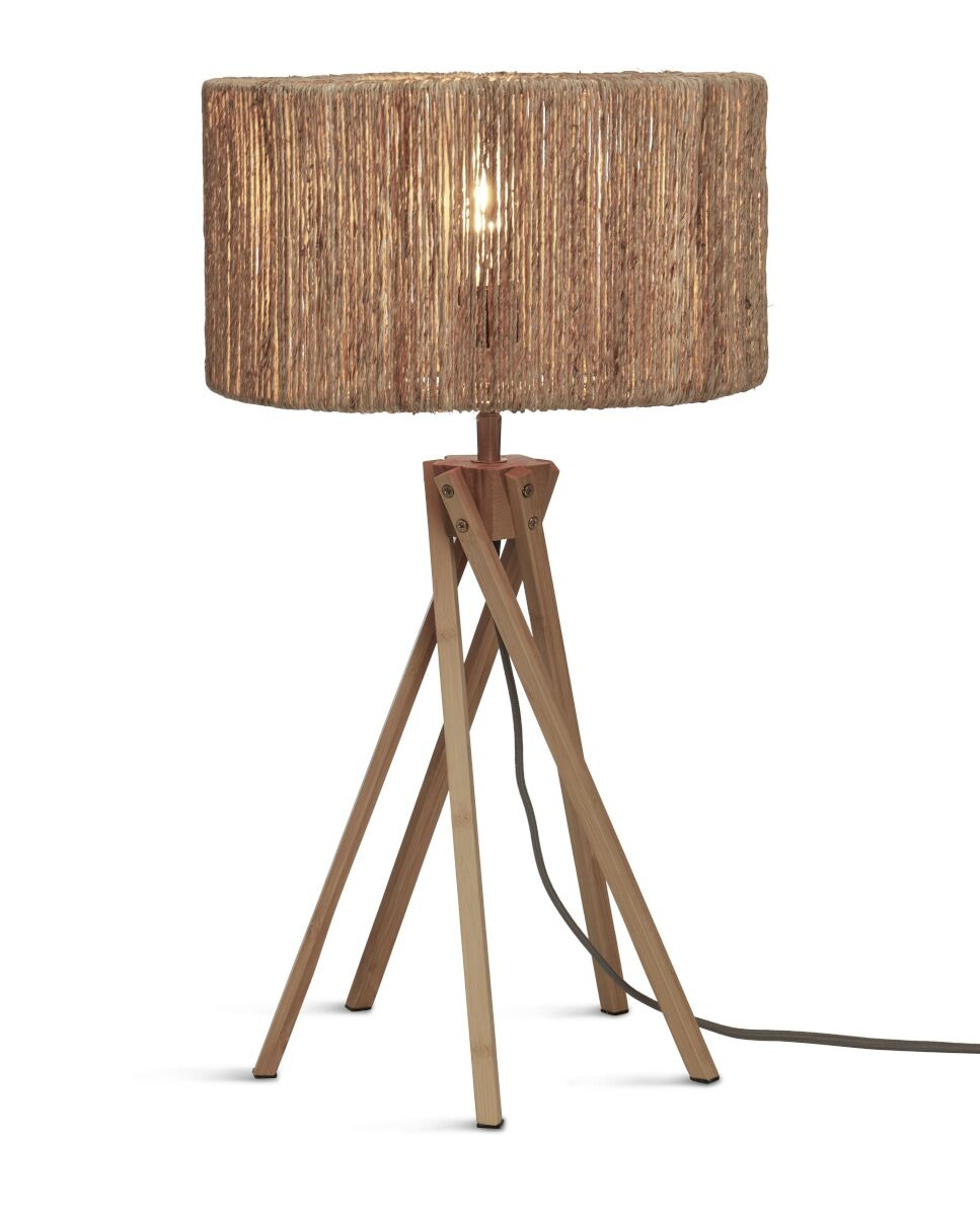 Lampe à poser Iguazu KL en jute au design naturel par Good & Mojo Lampe à poser Iguazu KL en jute au design naturel par Good & Mojo