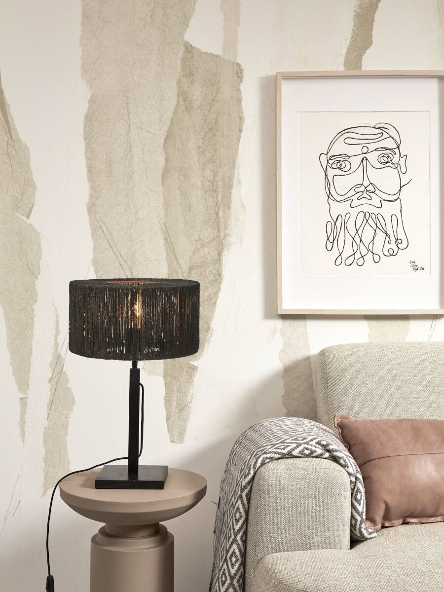 Lampe à poser Iguazu T25 en jute au design naturel par Good & Mojo Lampe à poser Iguazu T25 en jute au design naturel par Good & Mojo