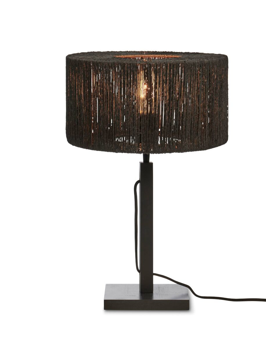 Lampe à poser Iguazu T25 en jute au design naturel par Good & Mojo