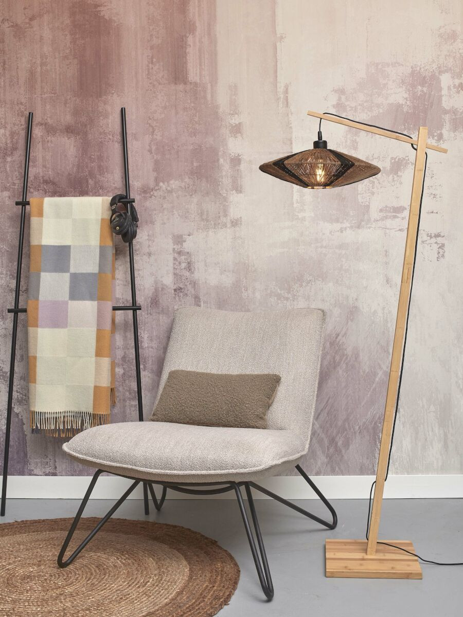 Lampadaire Iguazu Disc en Bambou naturel au design naturel par Good & Mojo Lampadaire Iguazu Disc en Bambou naturel au design naturel par Good & Mojo