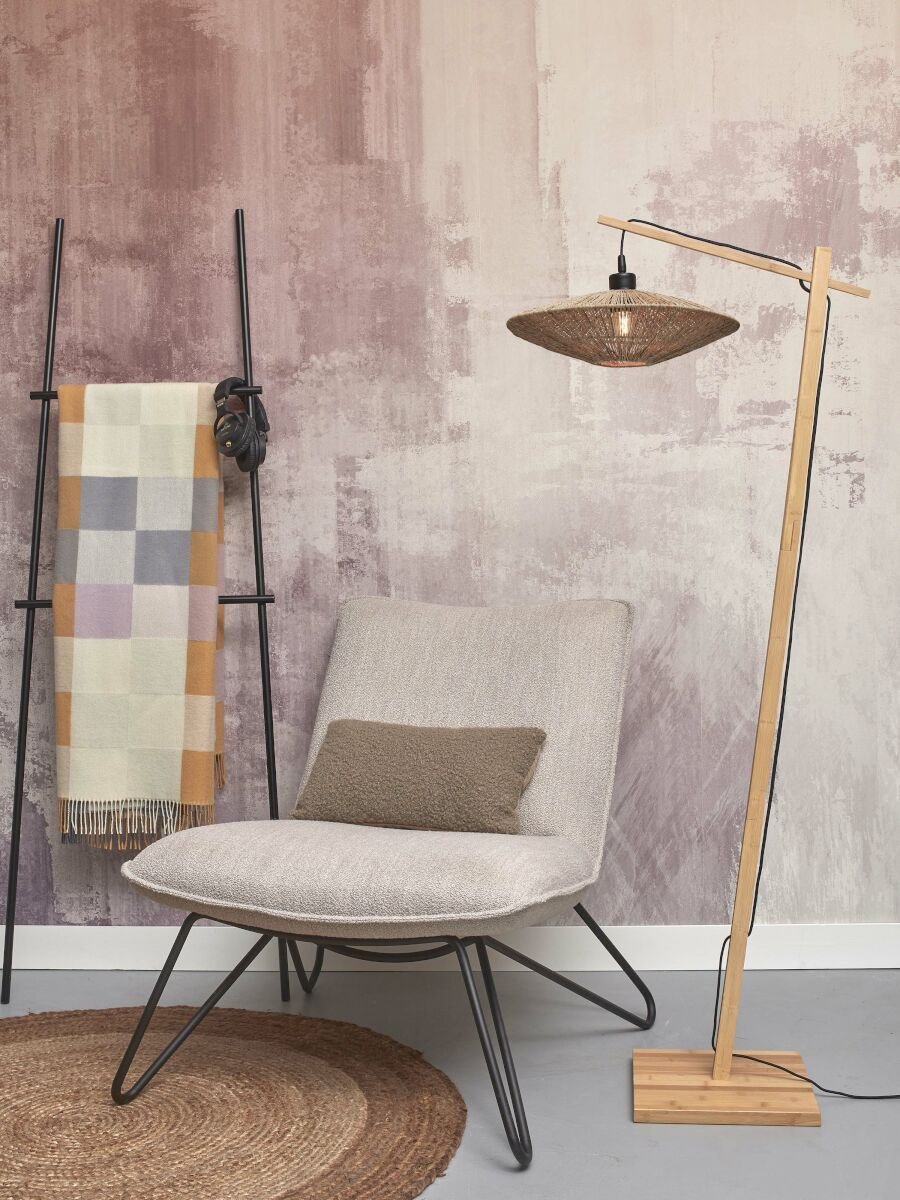 Lampadaire Iguazu Disc en Bambou naturel au design naturel par Good & Mojo Lampadaire Iguazu Disc en Bambou naturel au design naturel par Good & Mojo