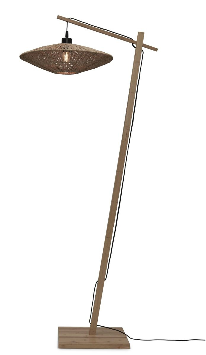 Lampadaire Iguazu Disc en Bambou naturel au design naturel par Good & Mojo Lampadaire Iguazu Disc en Bambou naturel au design naturel par Good & Mojo