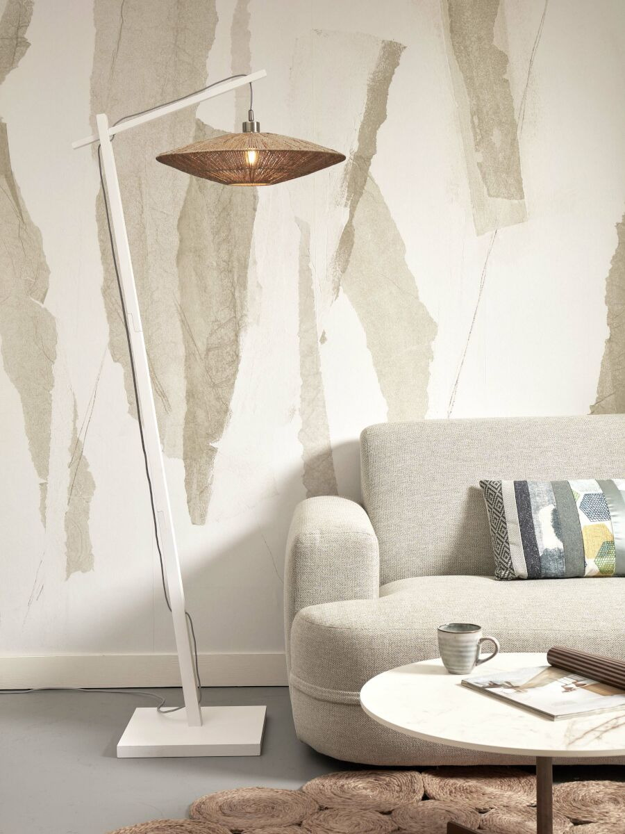 Lampadaire Iguazu Disc en Bambou naturel au design naturel par Good & Mojo Lampadaire Iguazu Disc en Bambou naturel au design naturel par Good & Mojo